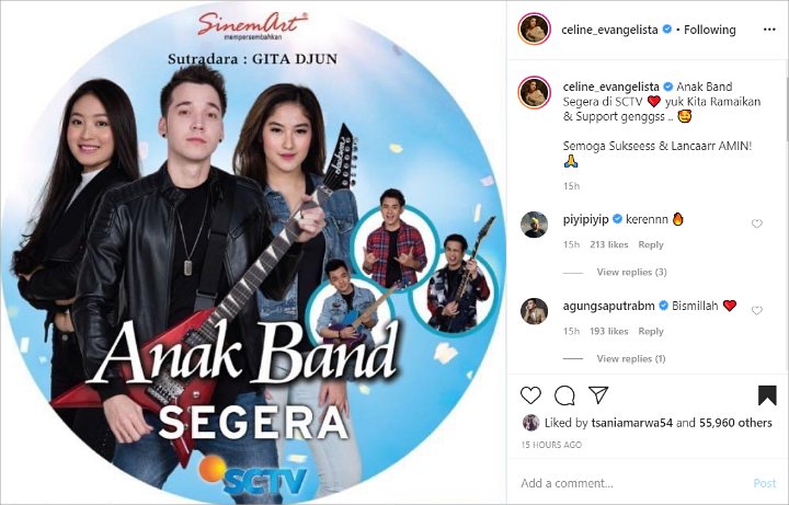 Celine Evangelista Dukung Stefan William yang Kembali Main Sinetron Bareng Mantan