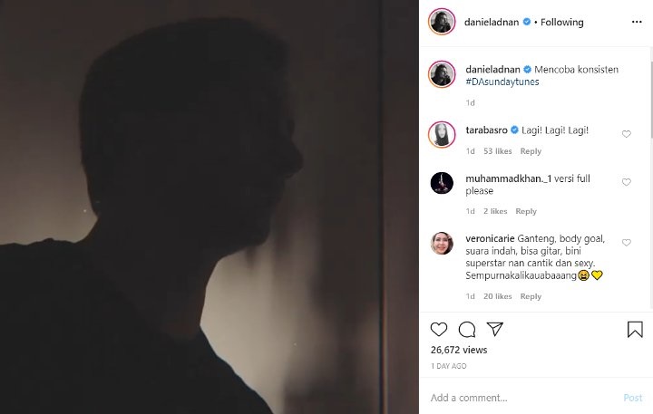 Dinyanyiin Daniel Adnan Malam-Malam, Tara Basro Ketagihan: Lagi! Lagi! Lagi!