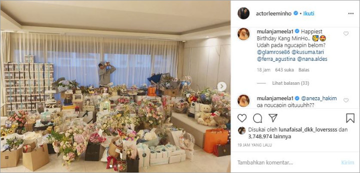 Mulan Jameela Ikut Rayakan Ultah Lee Min Ho, Malah Diprotes Akibat Dianggap Salah Ucap