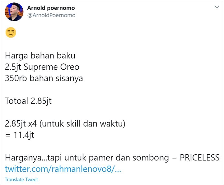 Habiskan Belasan Juta, Begini Penampakan Kue Ulang Tahun Oreo Supreme Ala Chef Arnold untuk Jokowi