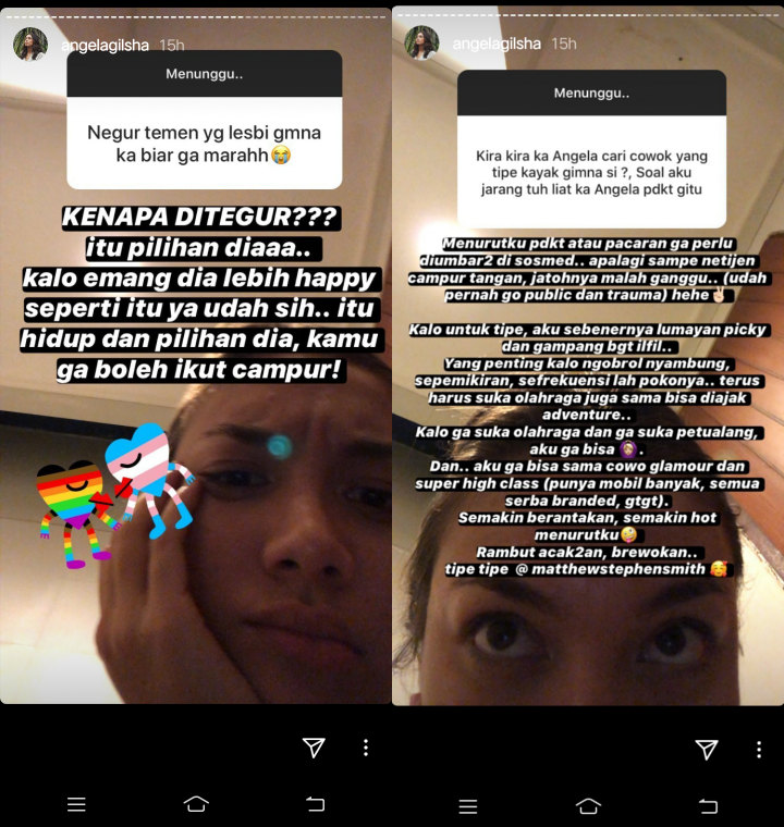 Jarang Umbar Kedekatan dengan Seorang Pria, Angela Gilsha Bicara Soal Hubungan Sesama Jenis