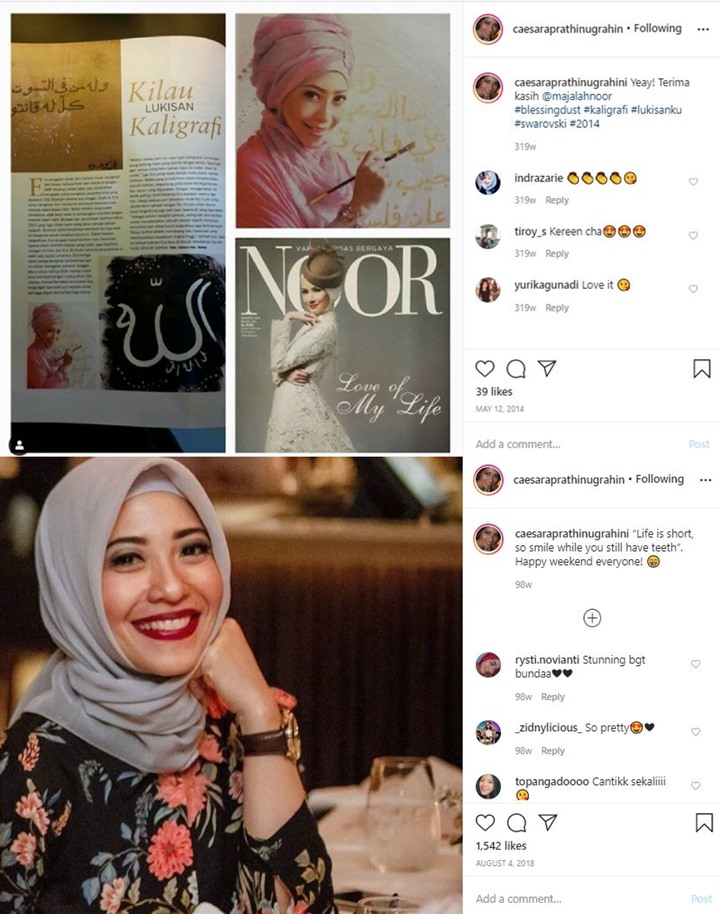 Gambar Kaligrafi Wanita Berhijab