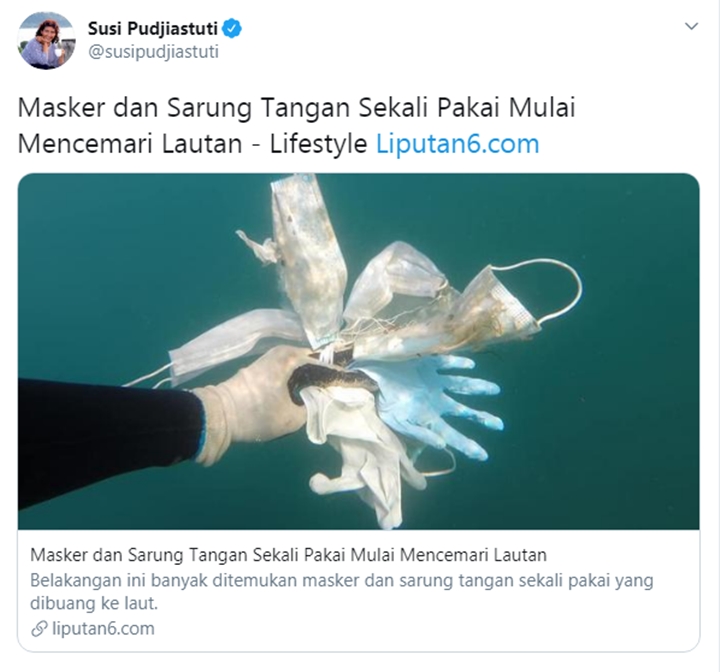 Ikut Protes Soal Limbah APD Cemari Lautan, Susi Pudjiastuti Malah Banjir Doa Jadi Presiden-1