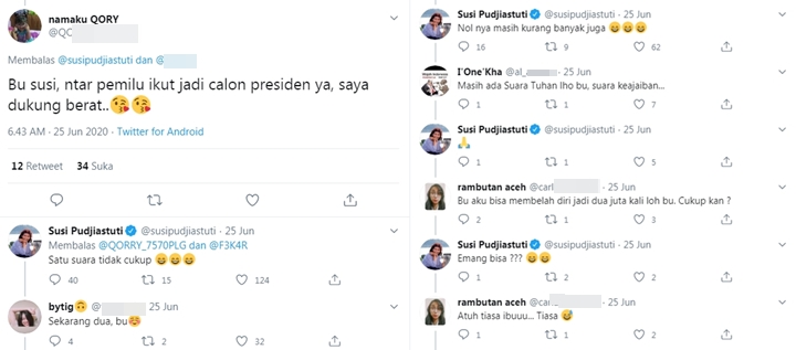 Ikut Protes Soal Limbah APD Cemari Lautan, Susi Pudjiastuti Malah Banjir Doa Jadi Presiden-2