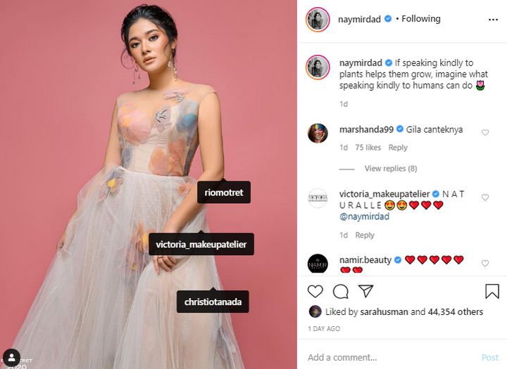 Naysila Cantik Bak Bidadari
