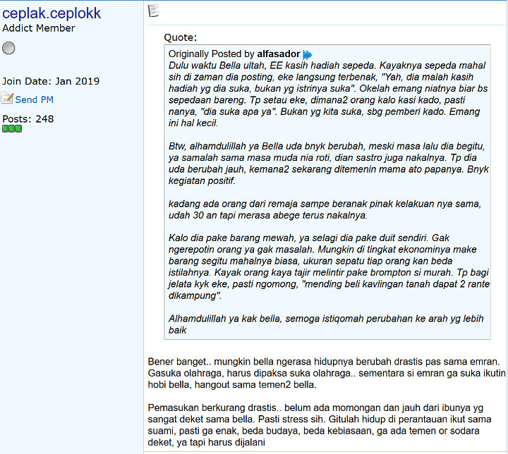 Hadiah Sepeda Bella