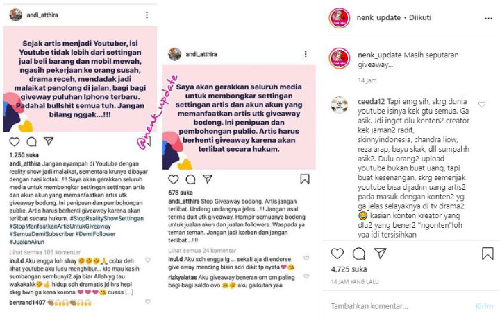 Penulis Skenario Ini Siap Bongkar Kebohongan Giveaway Artis Inul Rizky Alatas Bela Diri
