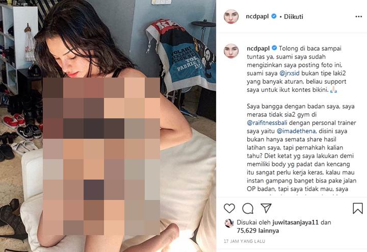 Nora Alexandra Diizinkan Jerinx SID Ikut Kontes Bikini, Tak Berharap Menang