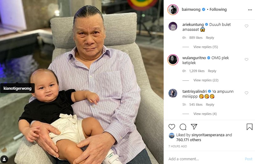 Baim Wong Bagikan Potret Kemiripan Kiano Dengan Kakeknya