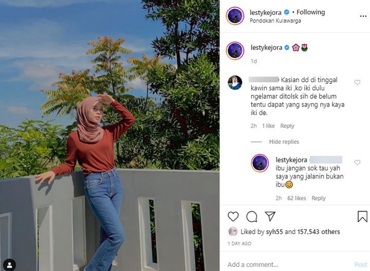Lesti Kejora Tampar Hater