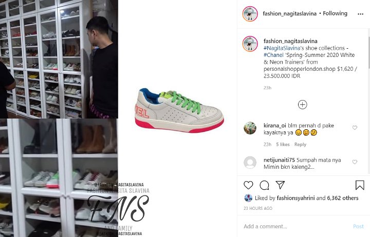Nagita Slavina Jadi Sorotan Gara-Gara Kepergok Acuhkan Sepatu Sneakers Seharga Motor