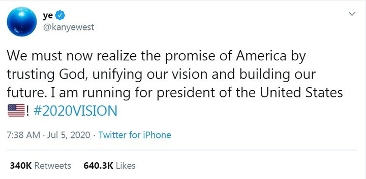 Kanye West Siap Maju Jadi Calon Presiden AS