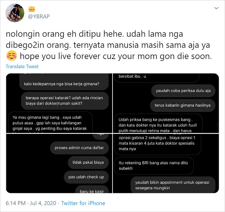 Niat Bantu Netizen Tapi Malah Ditipu, Reza Arap Nangis