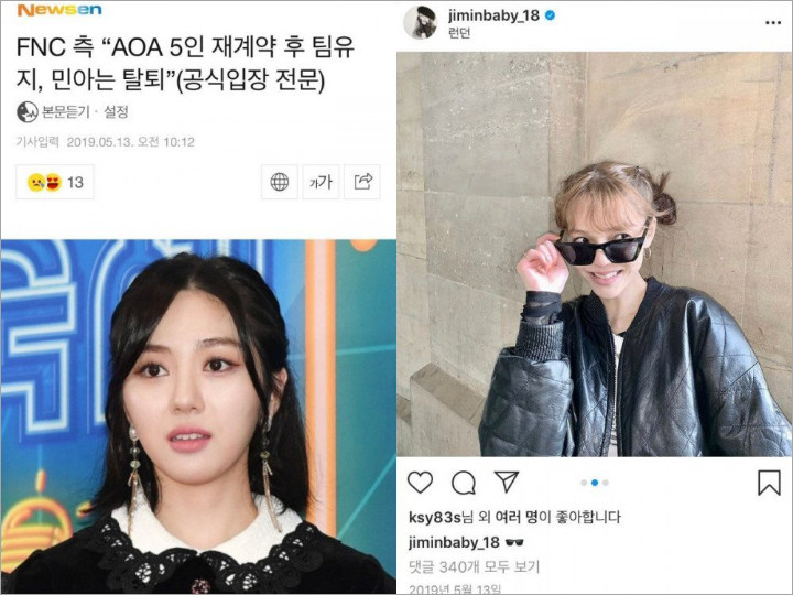 Jimin Posting Selfie Ceria di Hari Mina Hengkang dari AOA, Momen Lain Saat Nangis Ikut Disorot