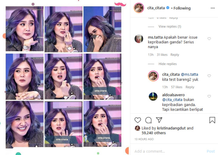 Pamer Rambut Baru Usai Batal Nikah, Cita Citata Malah Disinggung Soal Isu Kepribadian Ganda