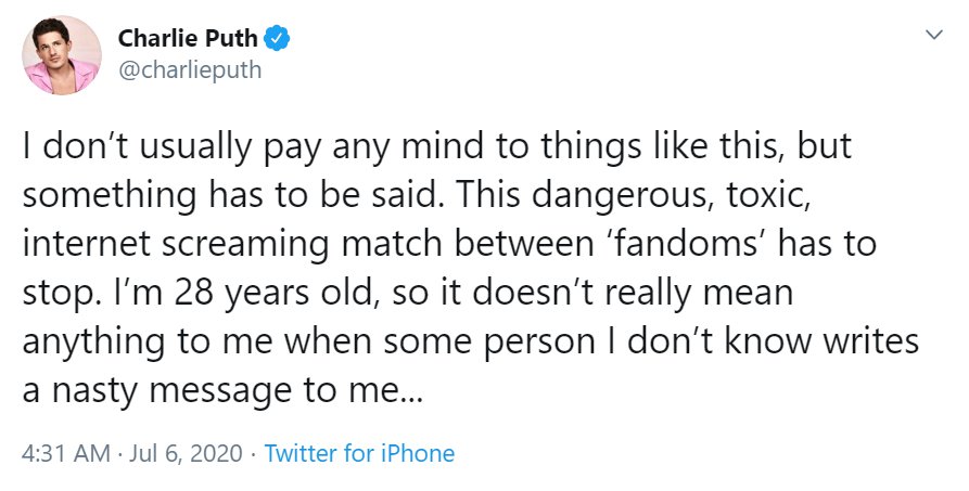 Charlie Puth Muak Disebut Pansos BTS