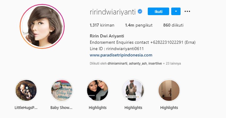 Profil Ririn Dwi Ariyanti