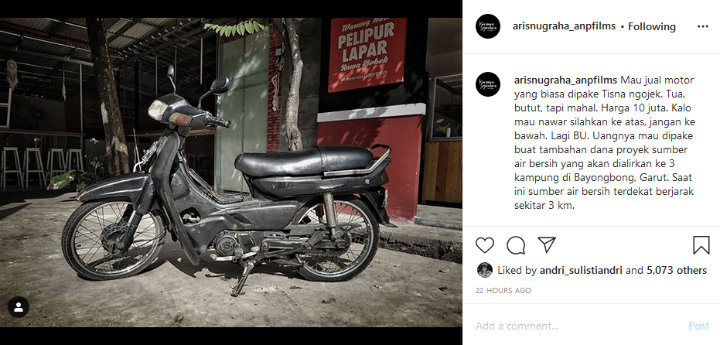 Motor Butut Tisna \'TOP\' Dijual Puluhan Juta, Nama Raffi Ahmad Ikut Terseret