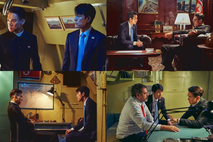 Yoo Yeon Seok - Jung Woo Sung Ungkap Rasanya Adu Akting Jadi Pemimpin Korea di \'Steel Rain 2\'