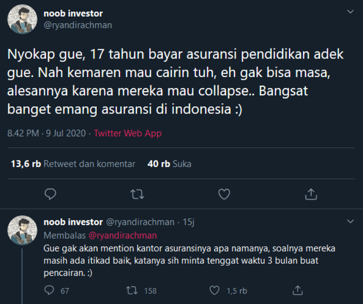 Viral Curhatan Netizen Tak Bisa Klaim Asuransi Pendidikan