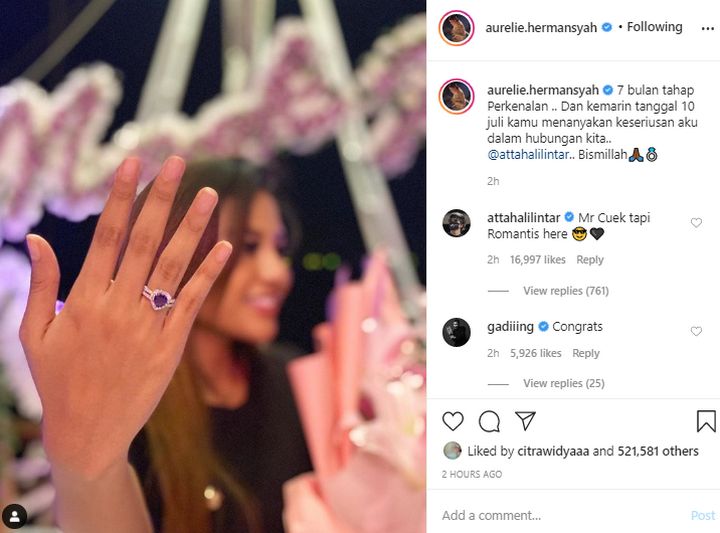 Aurel Hermansyah Fix Dilamar Atta Halilintar