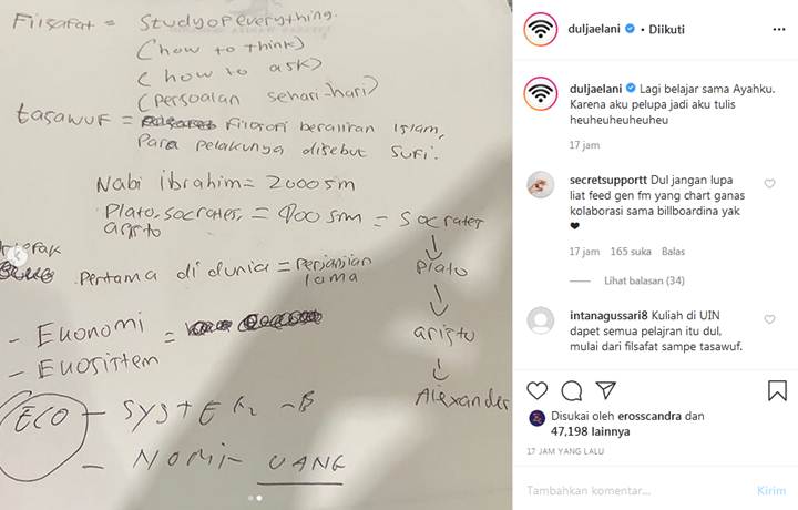 Dul Jaelani Belajar Filsafat dan Tasawuf bareng Ahmad Dhani