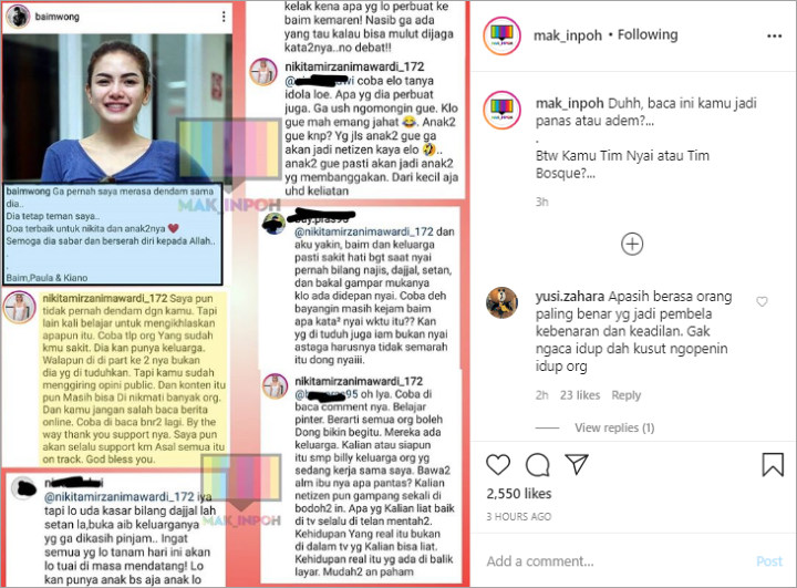 Baim Wong Banjir Pembelaan, Makian Nikita Mirzani Sebut Setan dan Najis Kembali Diungkit