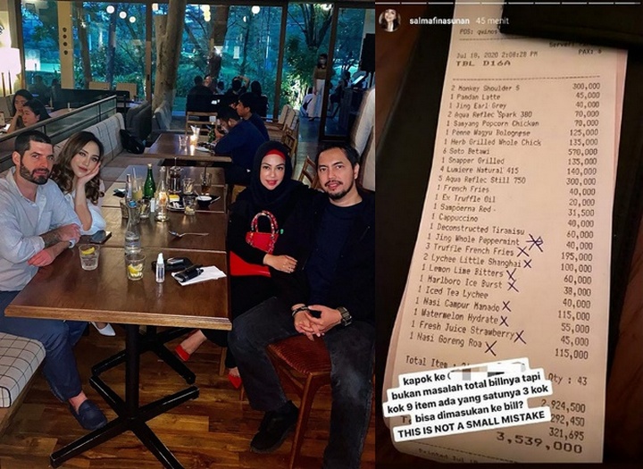 Tagihan Salmafina Sunan Bareng Pacar