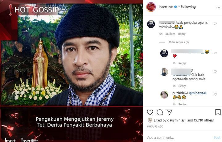 Jeremy Teti Idap Penyakit Jantung