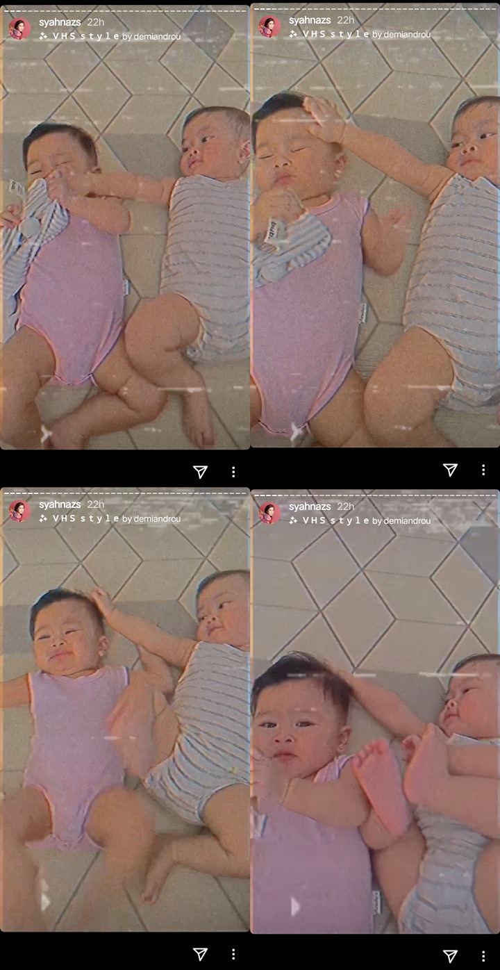 Syahnaz Sadiqah Pusing Lihat Bayi Kembarnya \'Tarung\', Saling Jambak Hingga Tendang