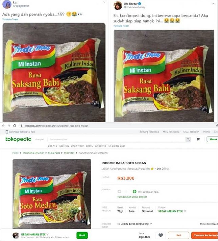 Geger Indomie Rasa Saksang Babi, Pihak PT Indofood Tegaskan Cuma Hoax
