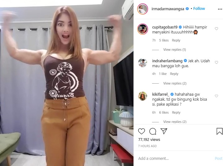 Irma Darmawangsa Pamer Badan Berotot, Fakta Sebenarnya Bikin Rekan Artis Ngakak