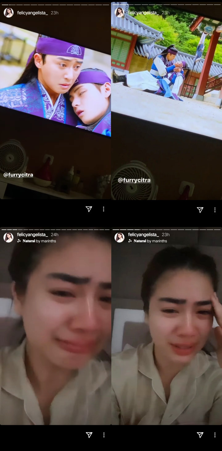 Nonton Drakor V BTS, Felicya Angelista Nangis Sesenggukan Gara-gara Ini
