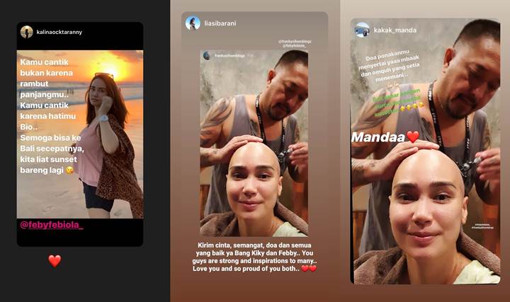 Feby Febiola Cukur Rambut Sampai Plontos