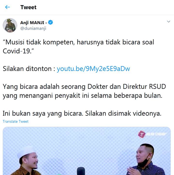 Reza Arap Sindir Cuitan Anji yang \'Cari Pembelaan\' Direktur RSUD