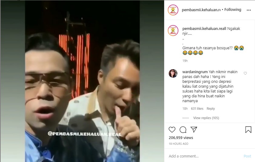 PJahil Abis, Baim Wong Isap Jempol Raffi Ahmad Pasca Beri Ucapan Selamat Di IMA Awards 2020