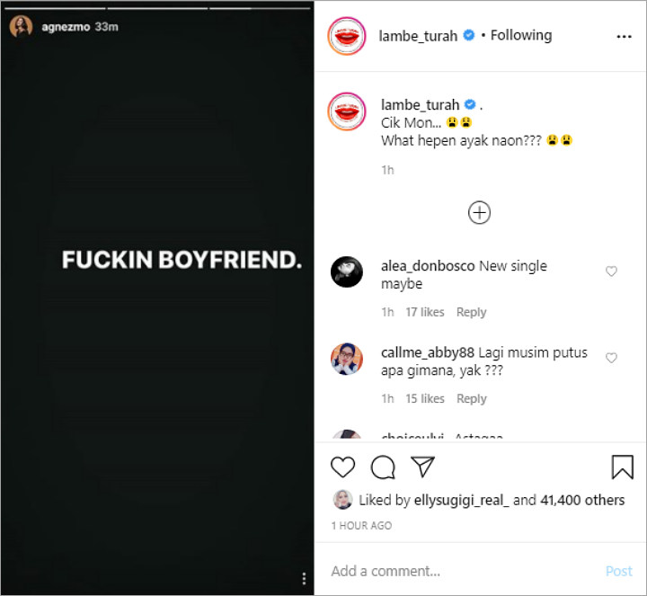 Agnez Mo Galau Tulis Kekesalan, Sang Kekasih Malah Asyik Lakukan ini