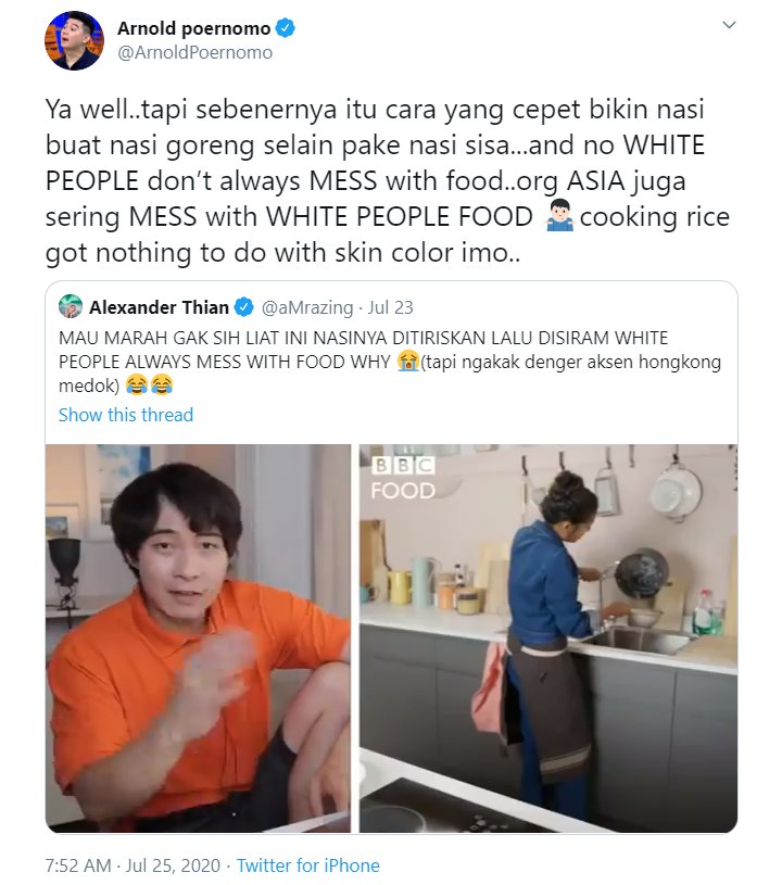 Reaksi Chef Arnold