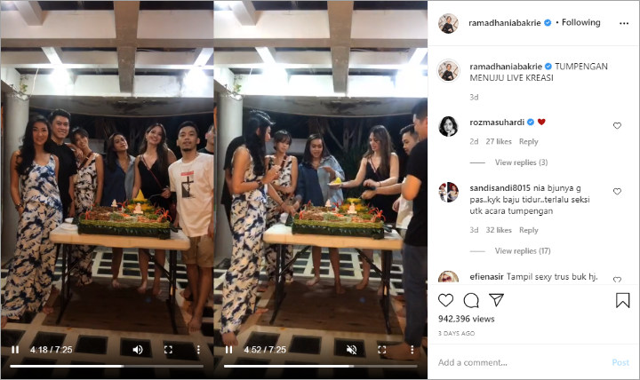 Nia Ramadhani Dikritik Karena Pakai Baju Seksi Mirip Lingerie Saat Gelar Syukuran