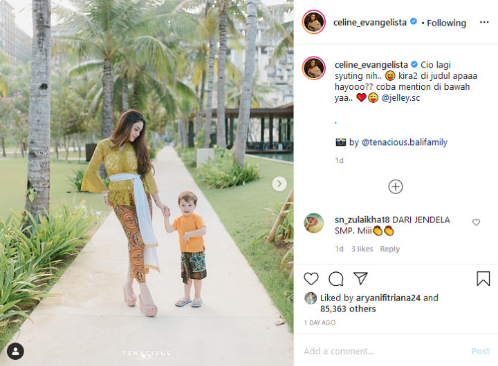 Celine Evangelista Bocorkan Kabar Lucio Mulai Syuting, Bakal Main Sinetron?