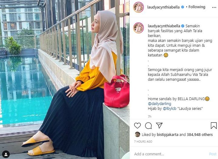 Laudya Cynthia Bella Cemburu Engku Emran Gandeng Wanita Cantik?