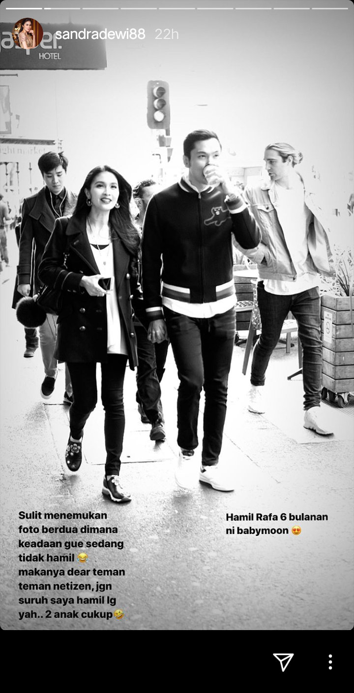 Sandra Dewi Ngaku Tak Ingin Hamil Lagi, Ternyata Ini Alasannya