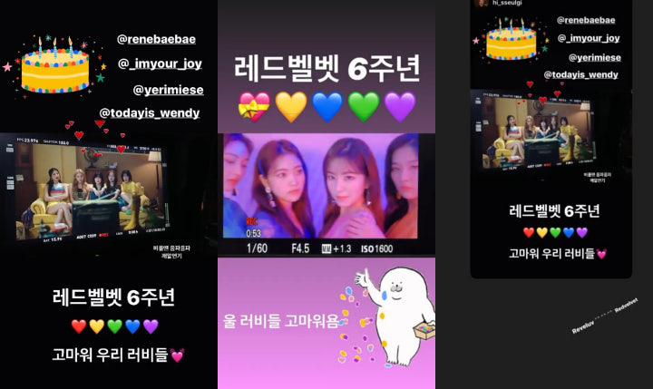 Red Velvet Bagikan Kebersamaan 5 Member Saat Rayakan 6 Tahun Debut