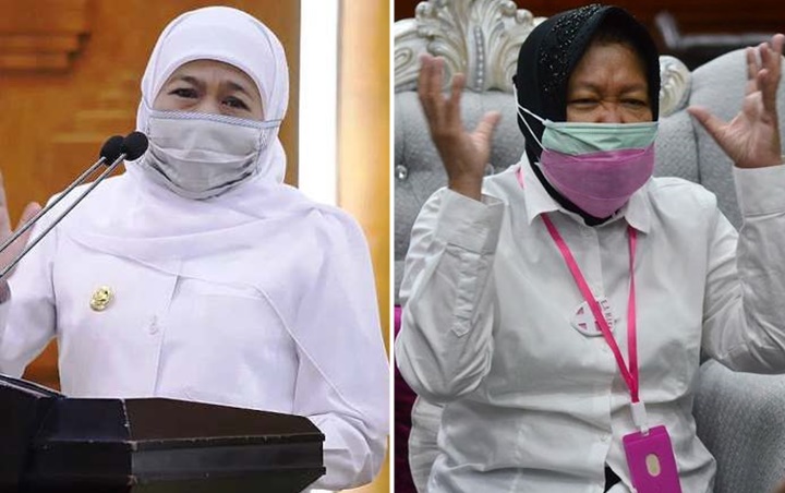 Risma Klaim Surabaya Zona Hijau, Gubernur Khofifah 'Sentil' Dengan Fakta Ini