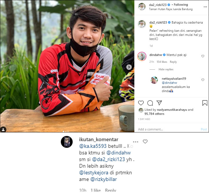 Dinda Hauw Komentari Rizki