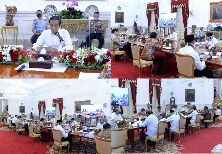 Jokowi dan Menteri \'Terciduk\' Ratas Tatap Muka Tanpa Masker, Ini Penjelasan Istana