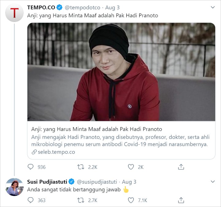 Sempat Tak ingin Disalahkan, Anji Akhirnya Ungkap Permintaan Maaf Usai Bikin Gaduh