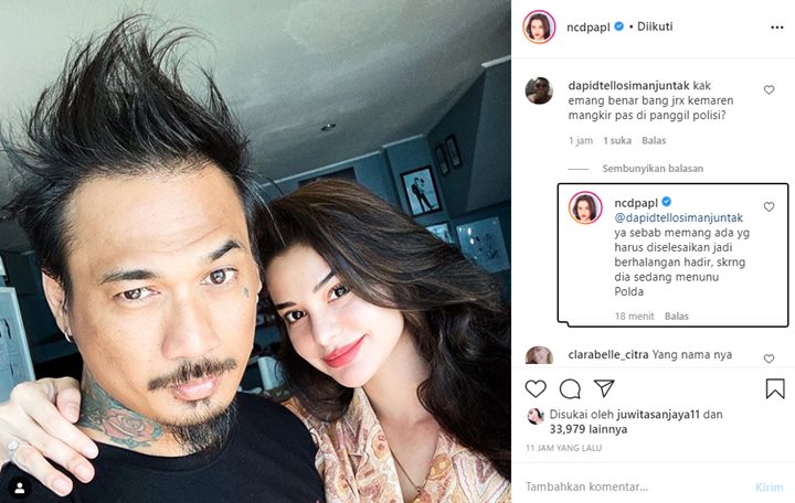 Nora Alexandra Beri Dukungan Penuh untuk Jerinx SID