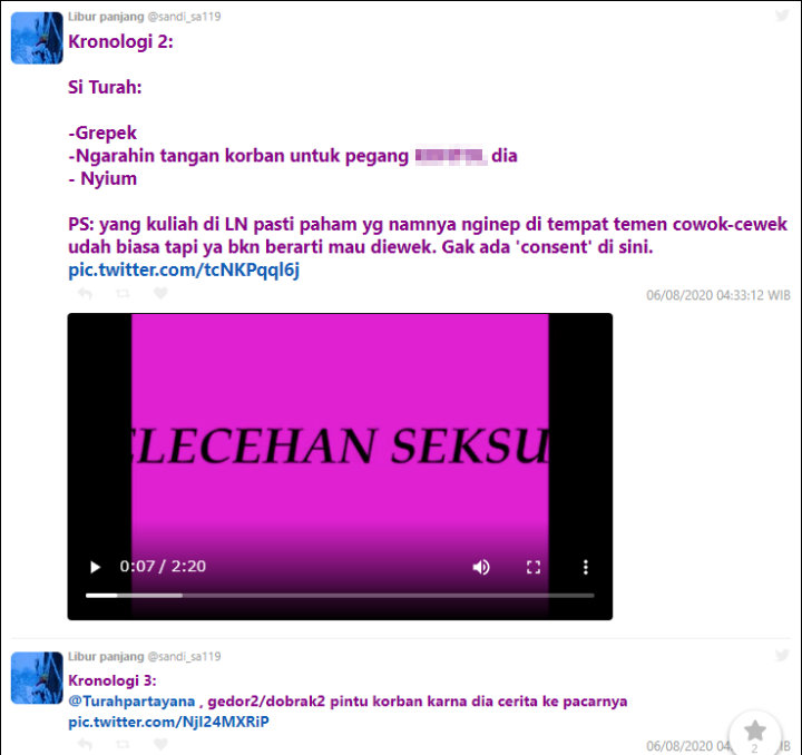 Kesaksian Korban