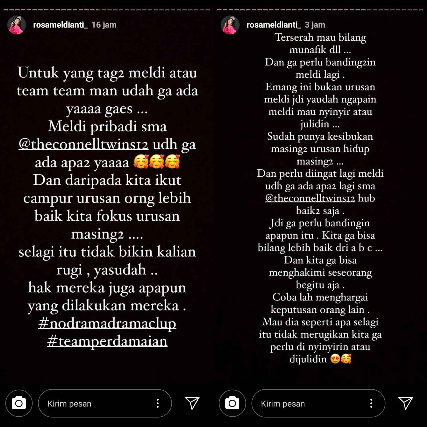 Rosa Meldianti Ikut Disinggung dalam Masalah The Connell Twins, Sampaikan Pesan Bijak